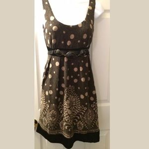 ARYEH Great Polka Dot Sweater dress Jeweled Stone